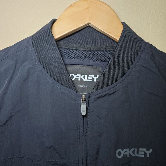 Oakley Men’s Grid Jacket Black Size XS Water Repellent Mesh Lined Regular Fit - Picture 5 of 14